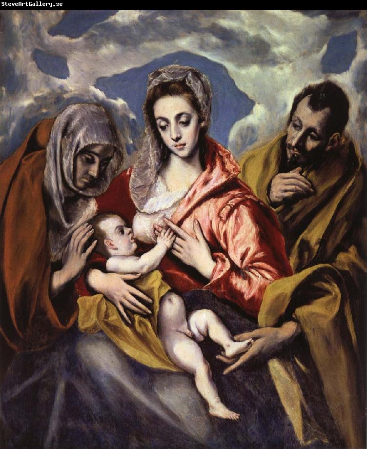 El Greco The Holy Family iwth St Anne